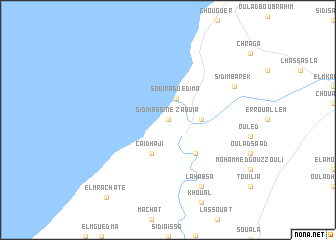 map of Zaouia Sidi Hassine